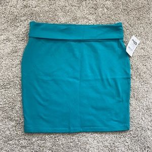 Dark teal skirt